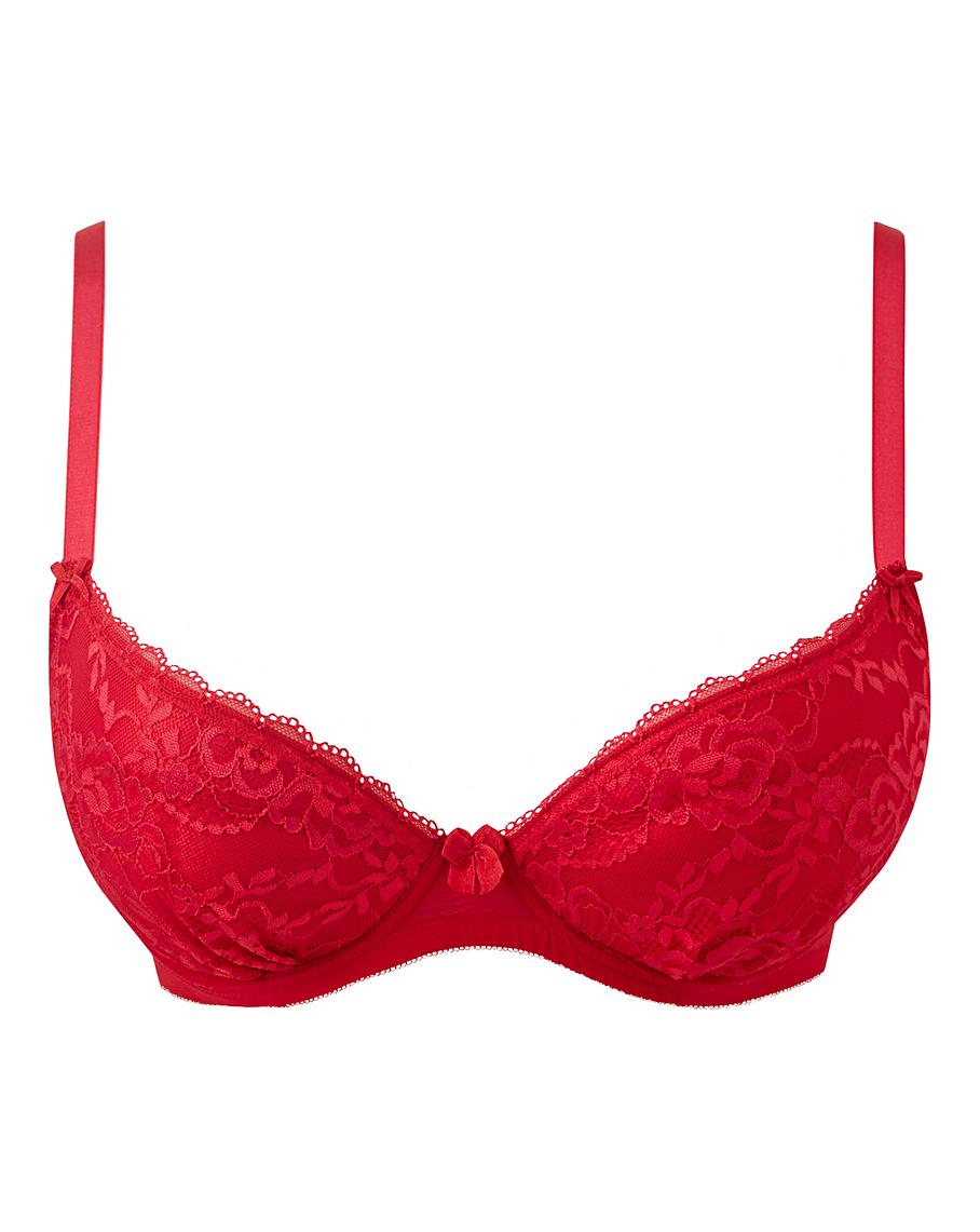 Ann Summers Sexy Lace Red Plunge Bra J D Williams 7360