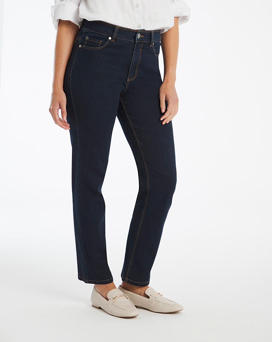 24/7 Organic Indigo Straight Leg Jeans | J D Williams