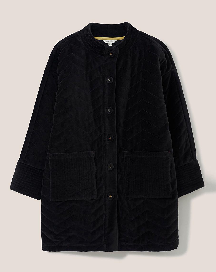 White Stuff Valentine Velvet Coat J D Williams