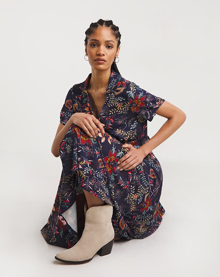 Joe Browns Floral Midi Jersey Dress Oxendales