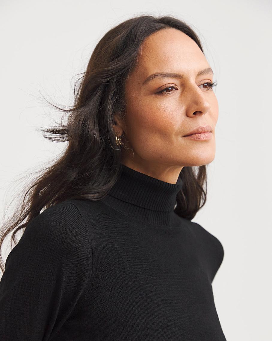 Black Roll Neck Jumper J D Williams