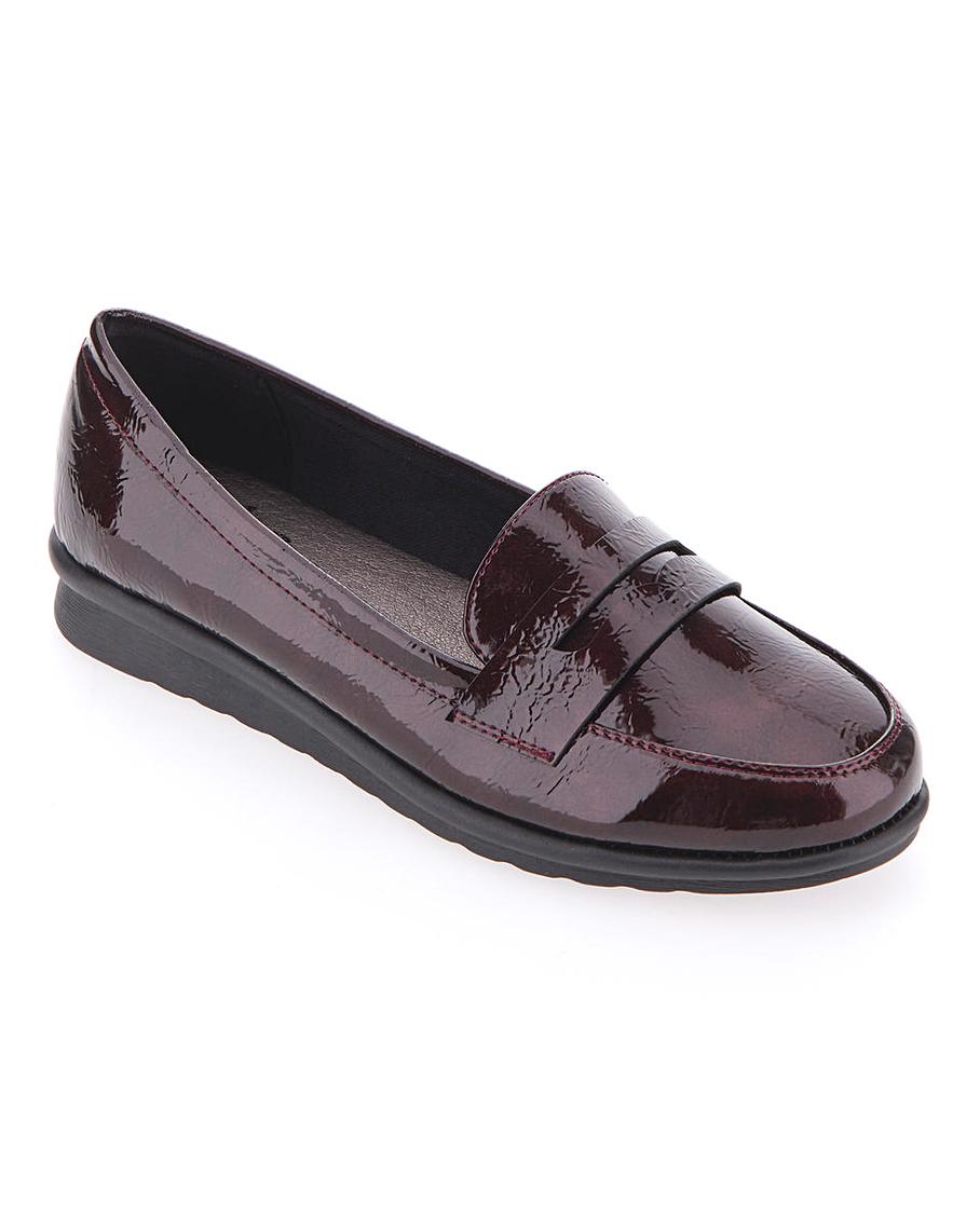 Cushion Walk Patent Loafers EEE Fit | Ambrose Wilson