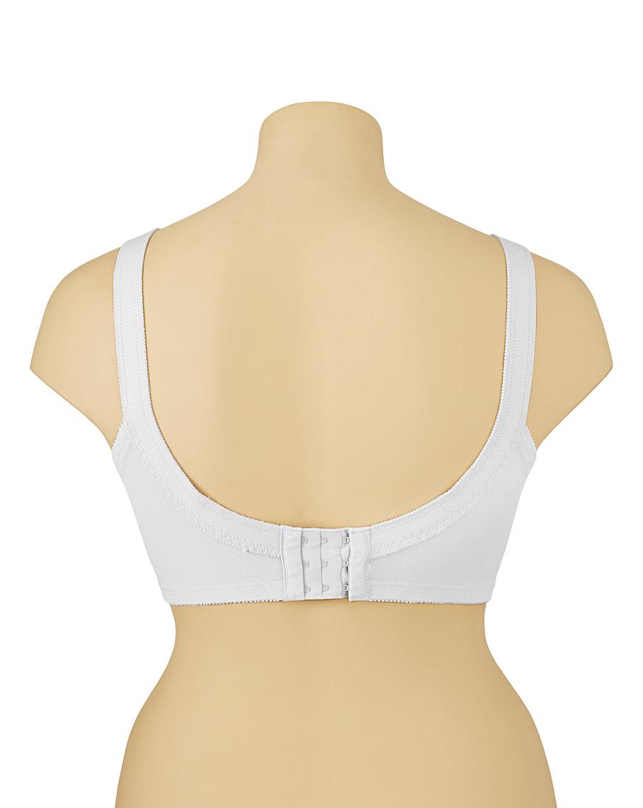 PRESS Triumph Doreen White Bra | J D Williams