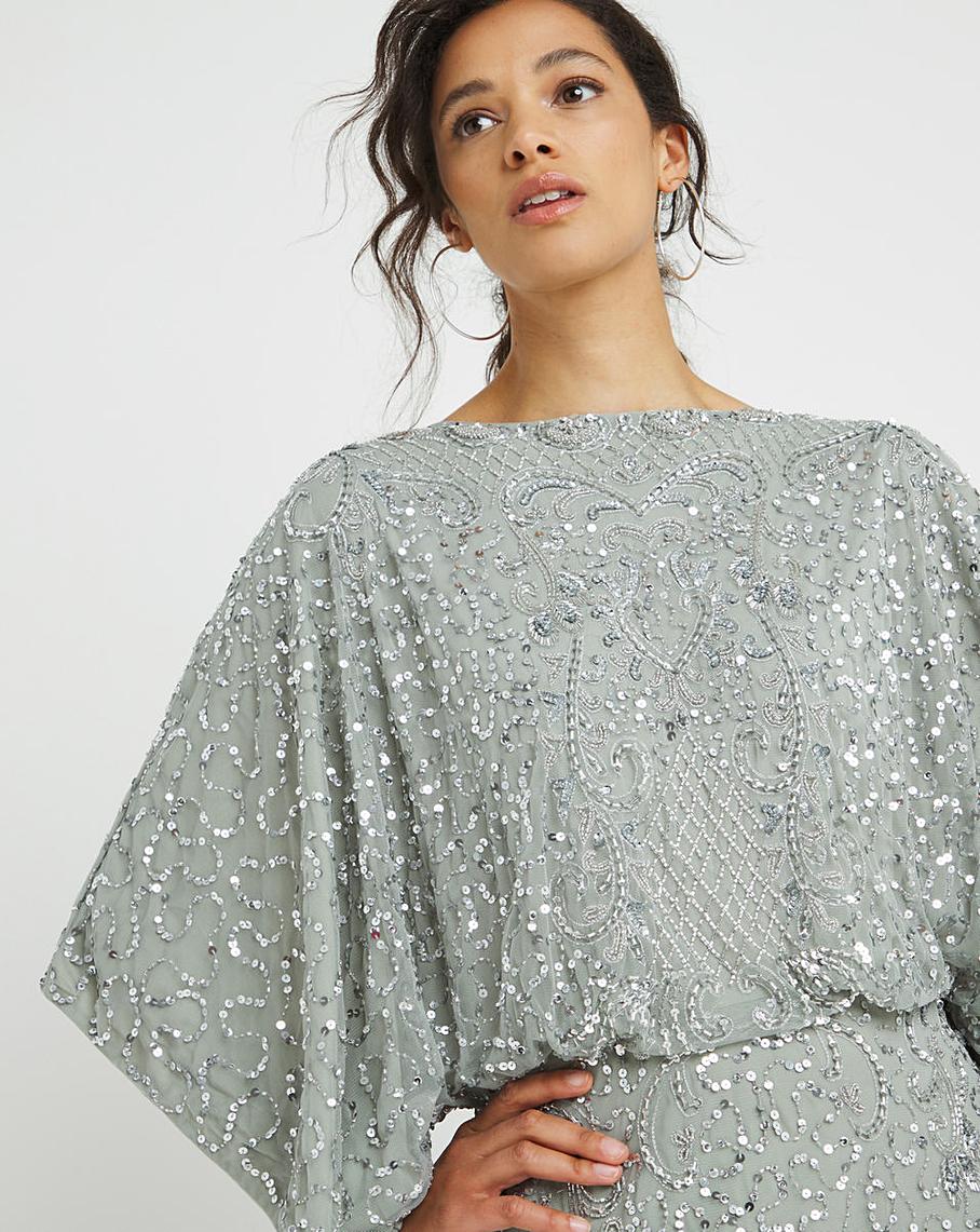 Joanna Hope Batwing Beaded Dress | Oxendales