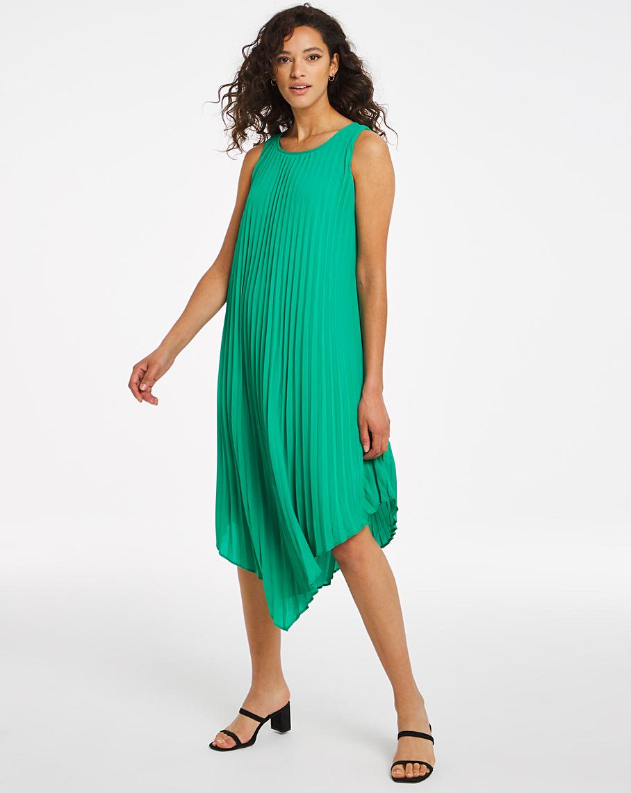 Jo Hope Pleat Aysemetric Dress | J D Williams