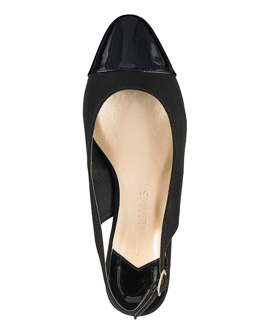 block slingback