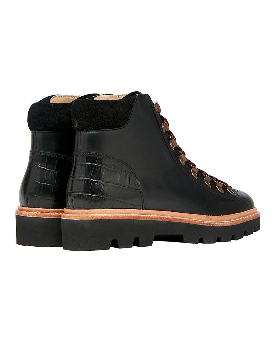 joules leather hiker boot