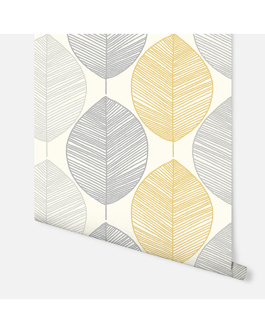 Arthouse Scandi Leaf Wallpaper | Ambrose Wilson