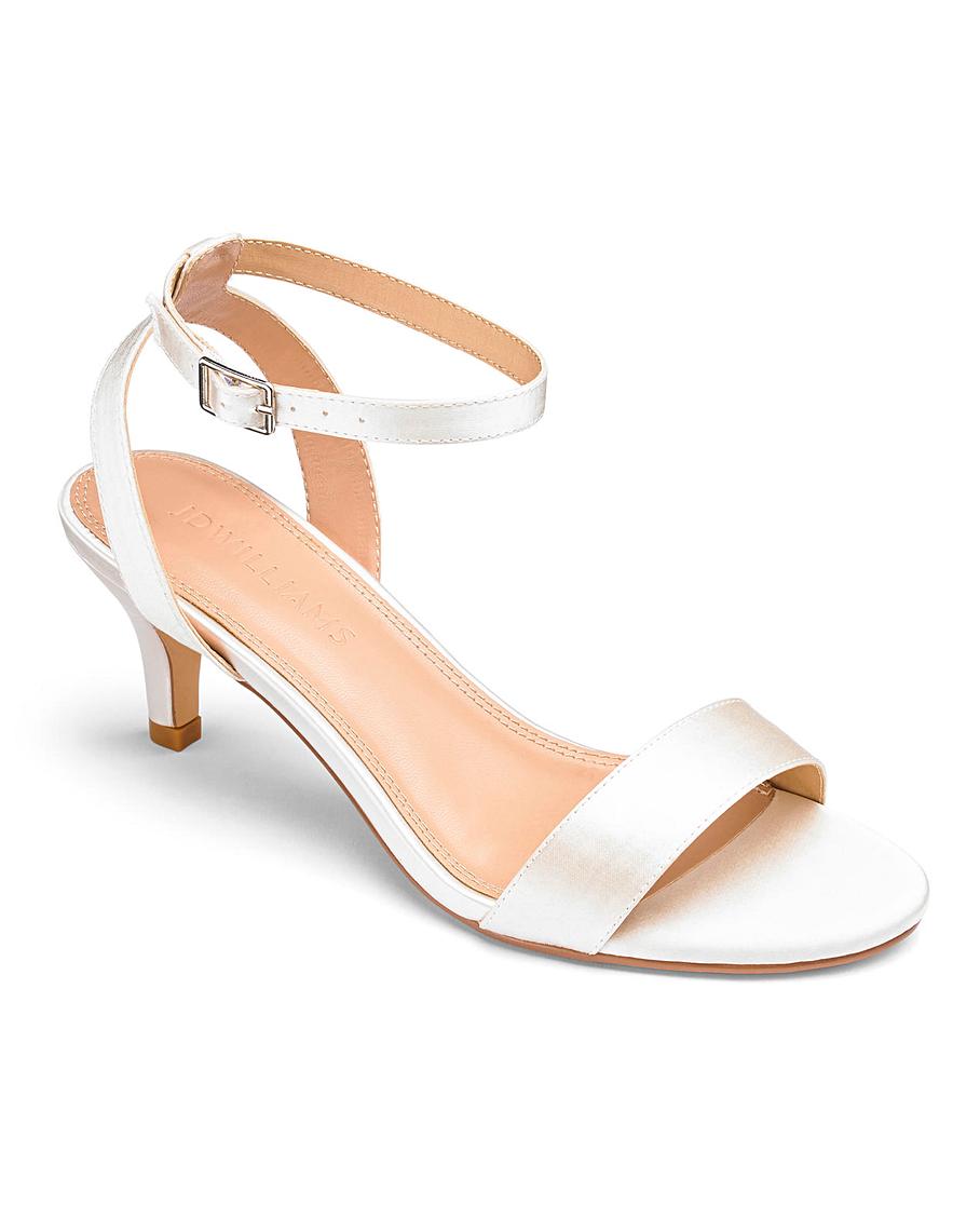Kitten Heel Strappy Sandals EEE Fit | Simply Be