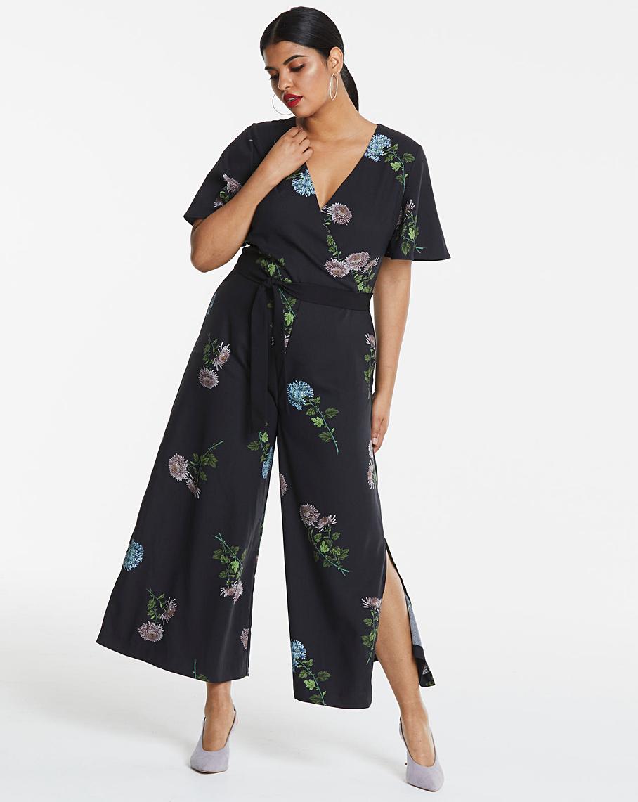 Oasis NHM Dahlia Floral Jumpsuit | Simply Be