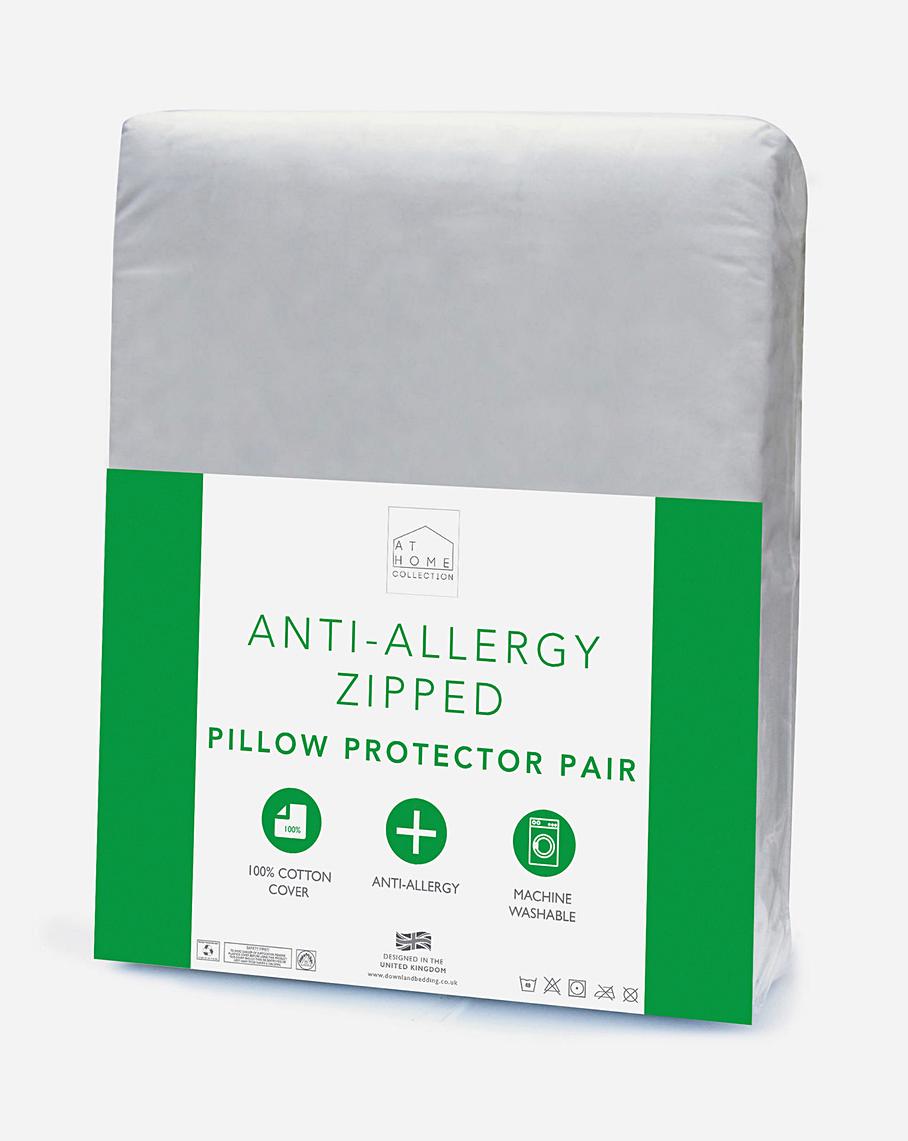 AntiAllergy Zipped Pillow Protectors J D Williams