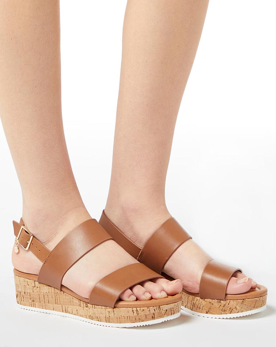 dune tan wedges