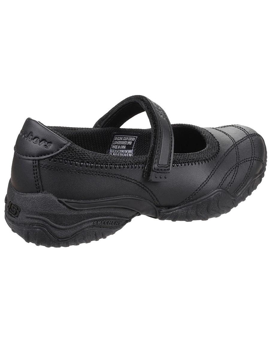 skechers junior velocity pouty shoes black