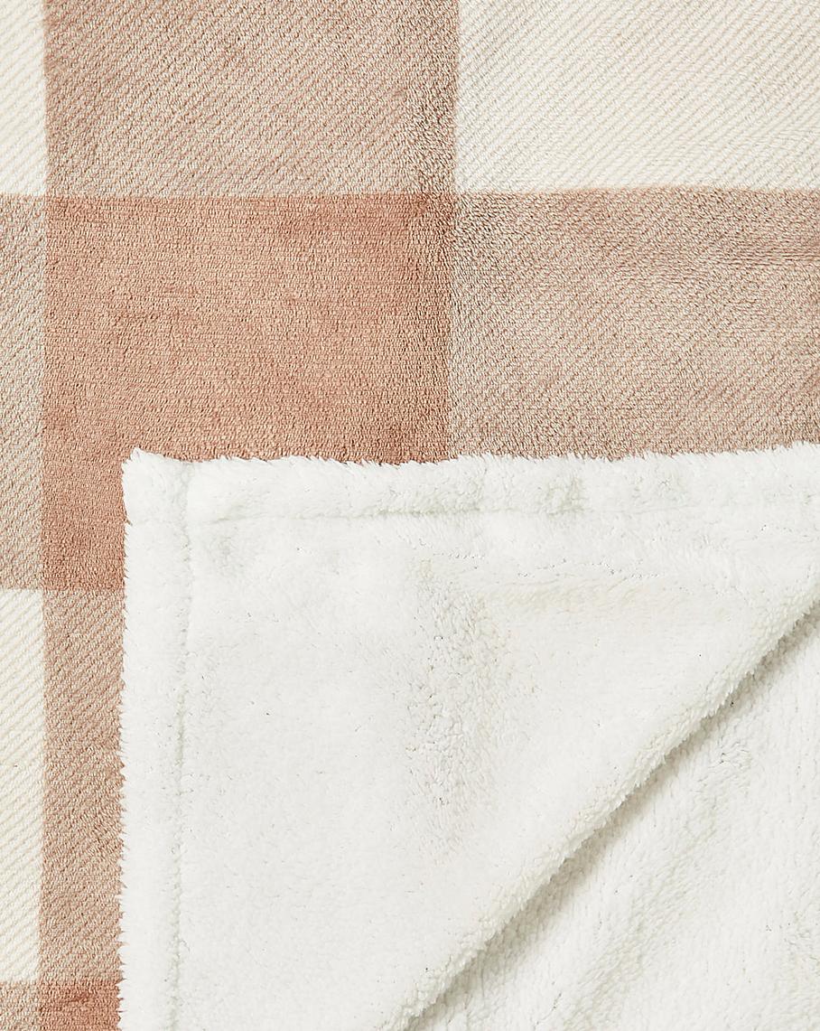 Fleece Checked Throw J D Williams