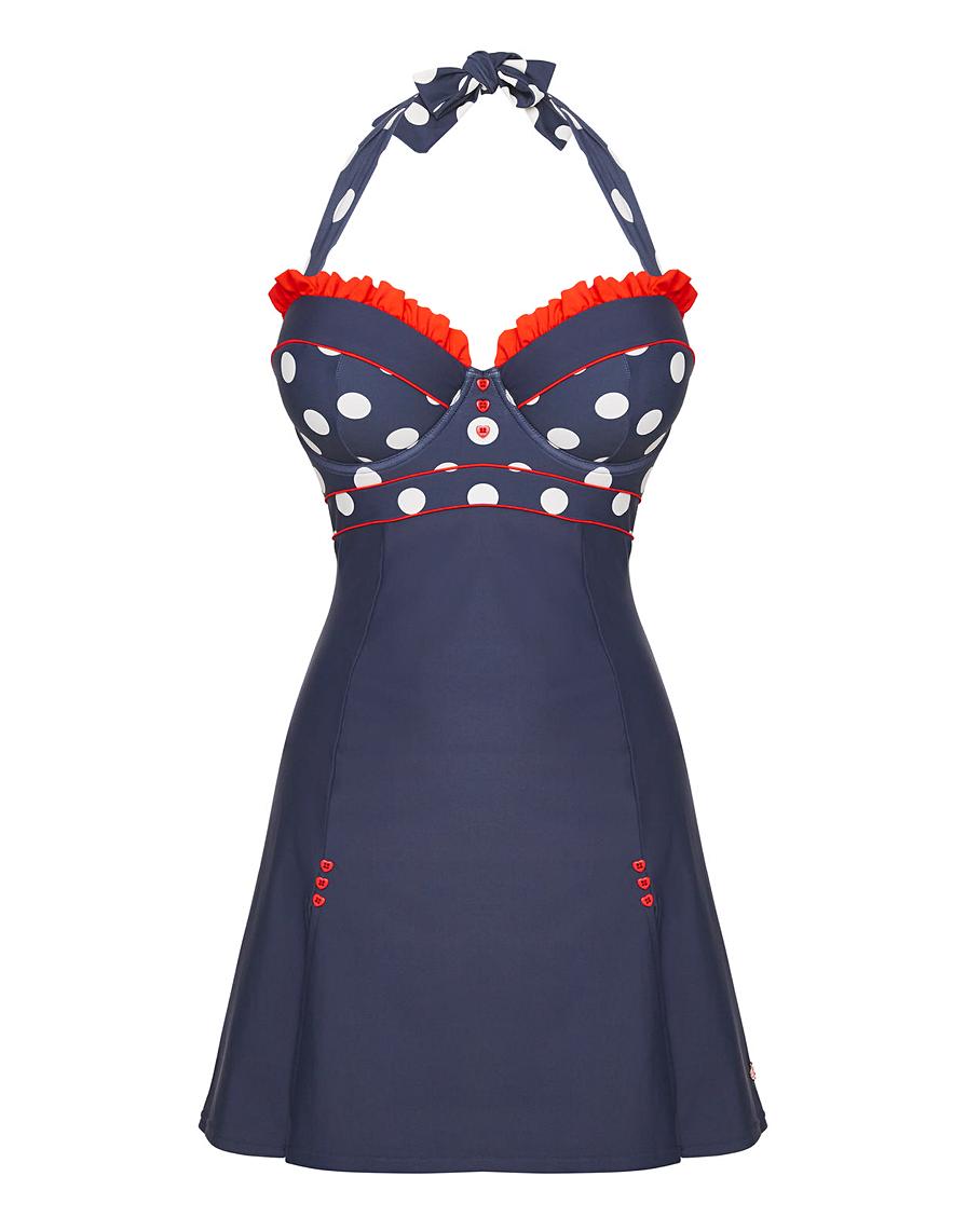 Joe Browns Polka Dot Wired Swimdress | J D Williams