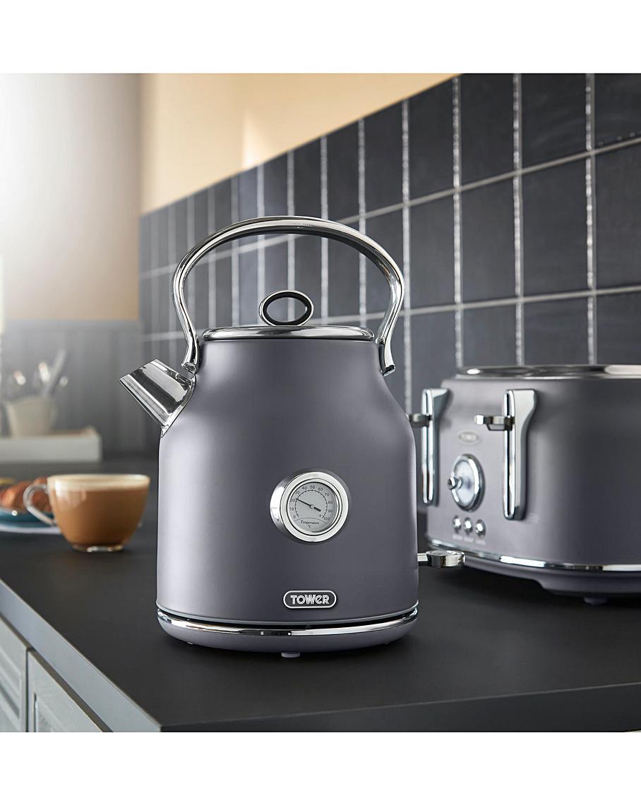 Tower Renaissance Matt Grey Kettle J D Williams