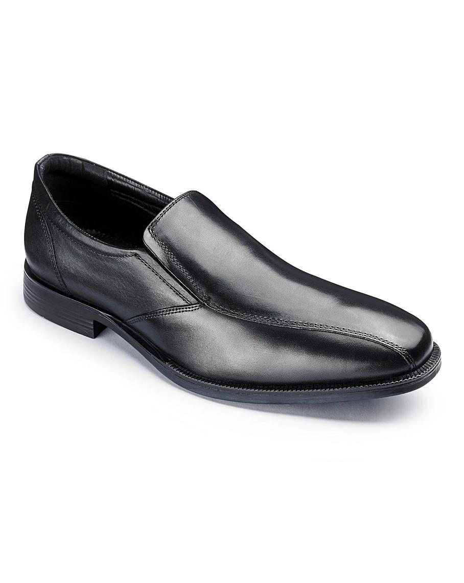 Leather Formal Slip Ons Extra Wide Fit | Crazy Clearance