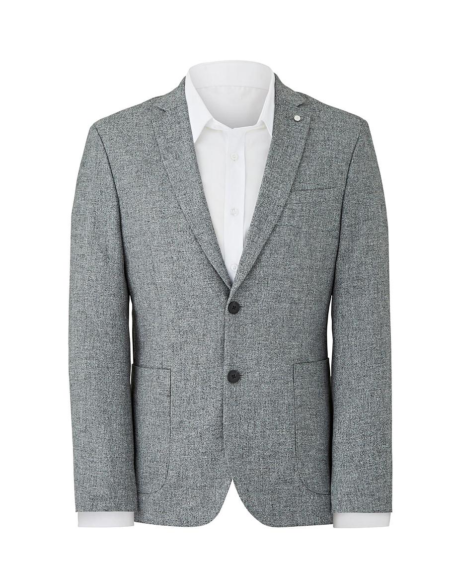 J By Jasper Conran Grey Linen Blazer | Jacamo