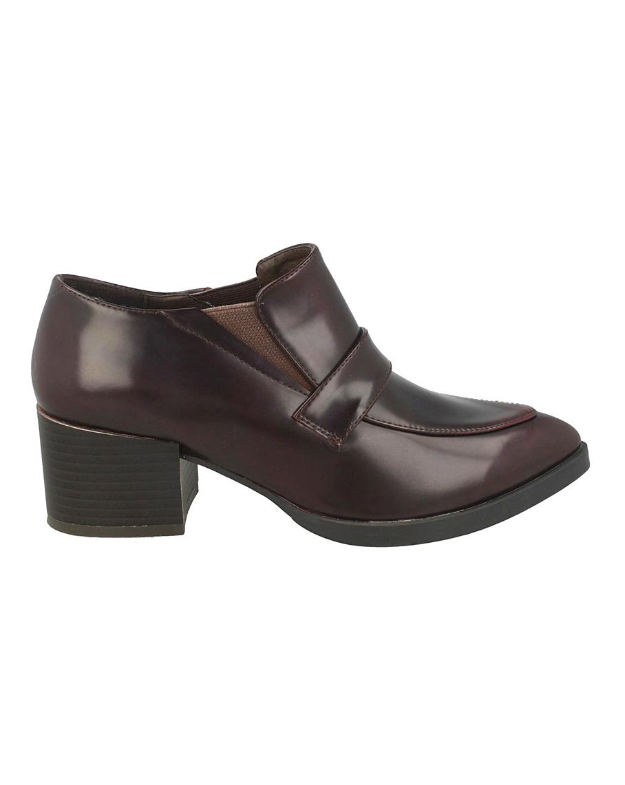 block heel shoe boots