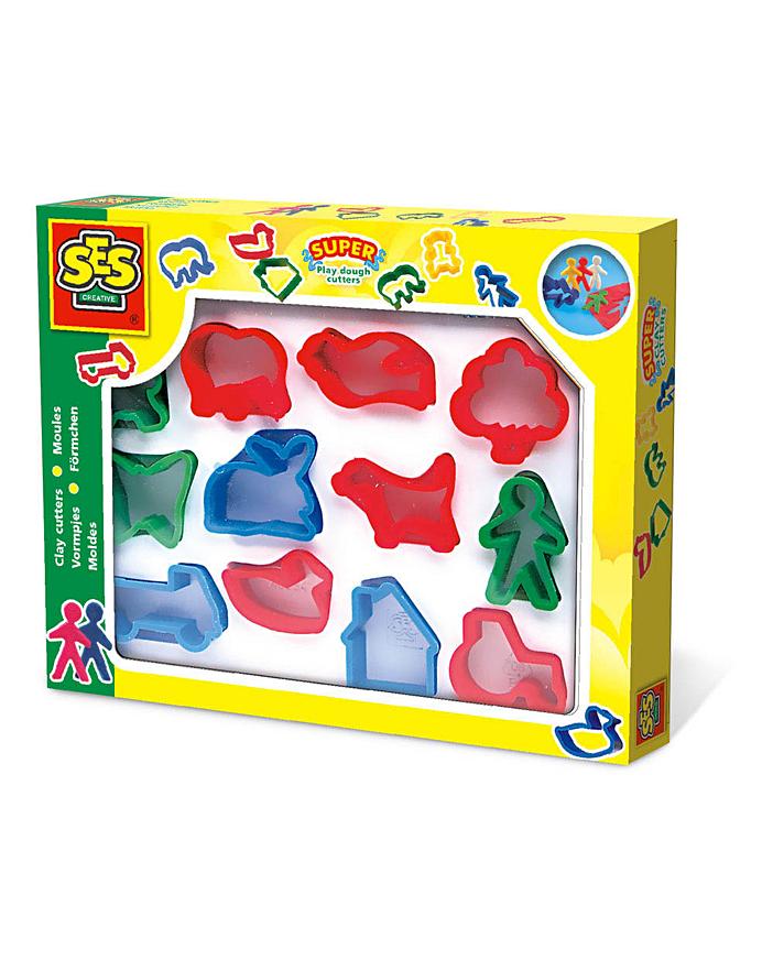 Children's Play Dough Cutters Set, 12pcs J D Williams
