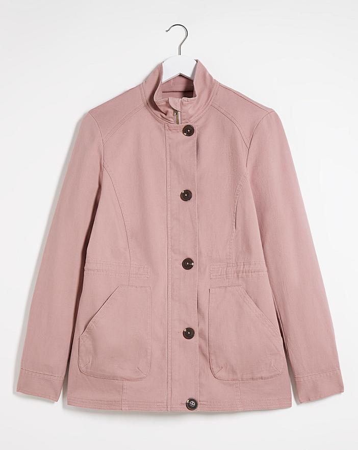 Dusky Pink Utility Jacket Fashion World