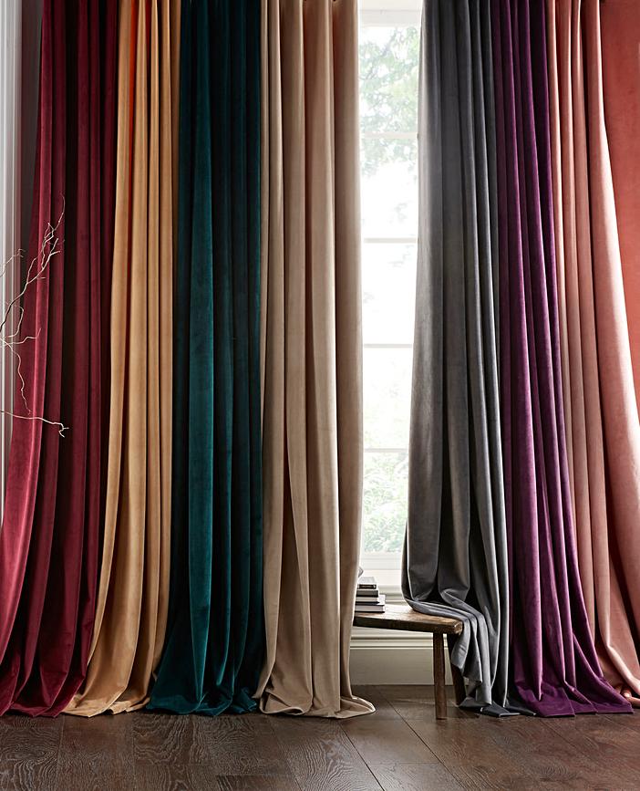 Luxury Velour Pencil Pleat Curtains J D Williams