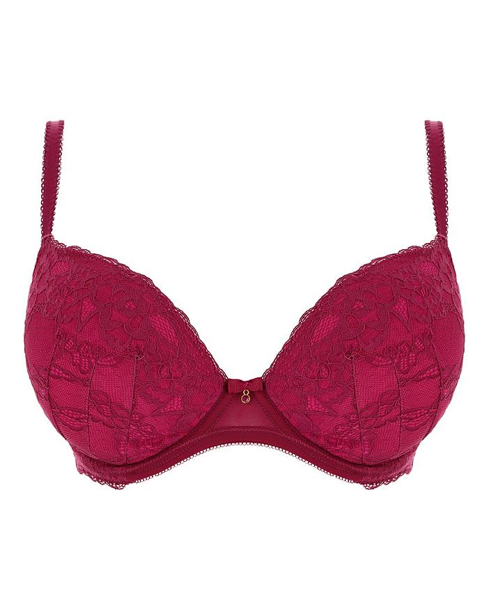 Ann Summers Sexy Lace Pink/Burgundy Bra | Crazy Clearance