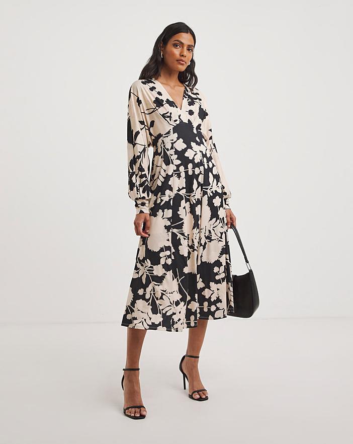 Joanna Hope Empire Deep Cuff Midi Dress | J D Williams