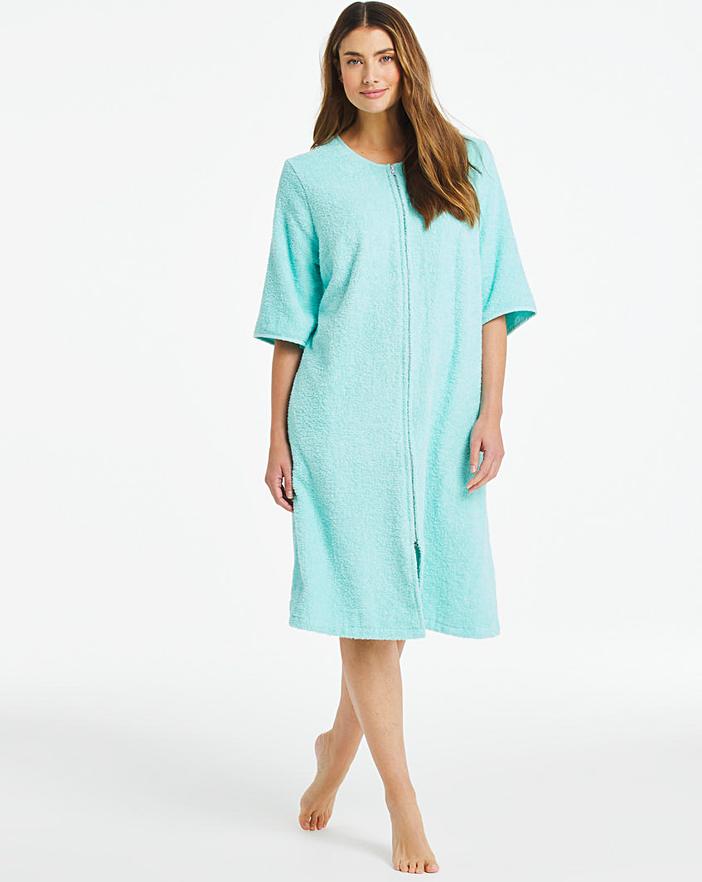 pretty secrets velour zip gown