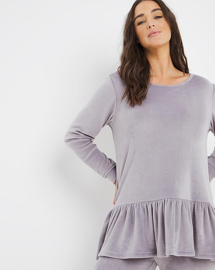 pretty secrets velour zip gown