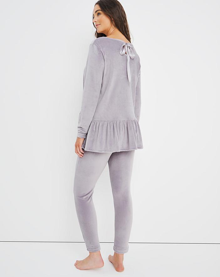 pretty secrets velour zip gown