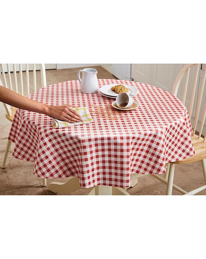 Wipe Clean Tablecloth Gingham House of Bath