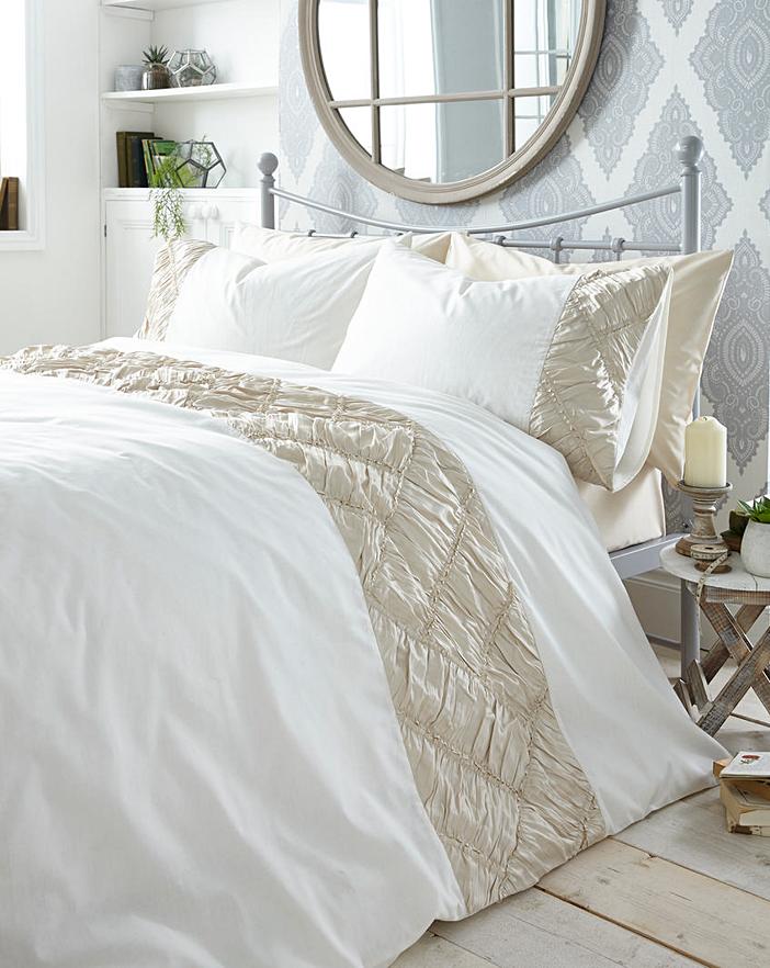 Birch Rouched Duvet Set House of Bath