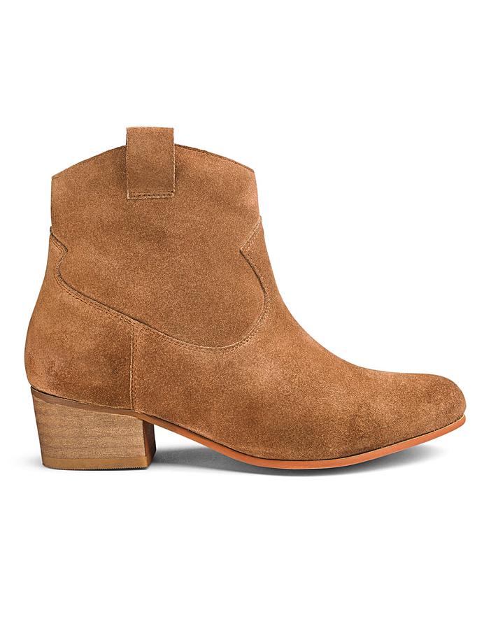 white stuff cherry western ankle boots