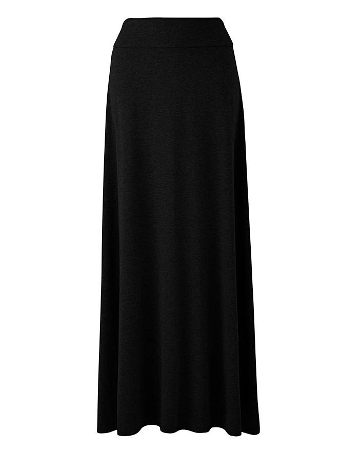 Stretch Jersey Maxi Skirt J D Williams