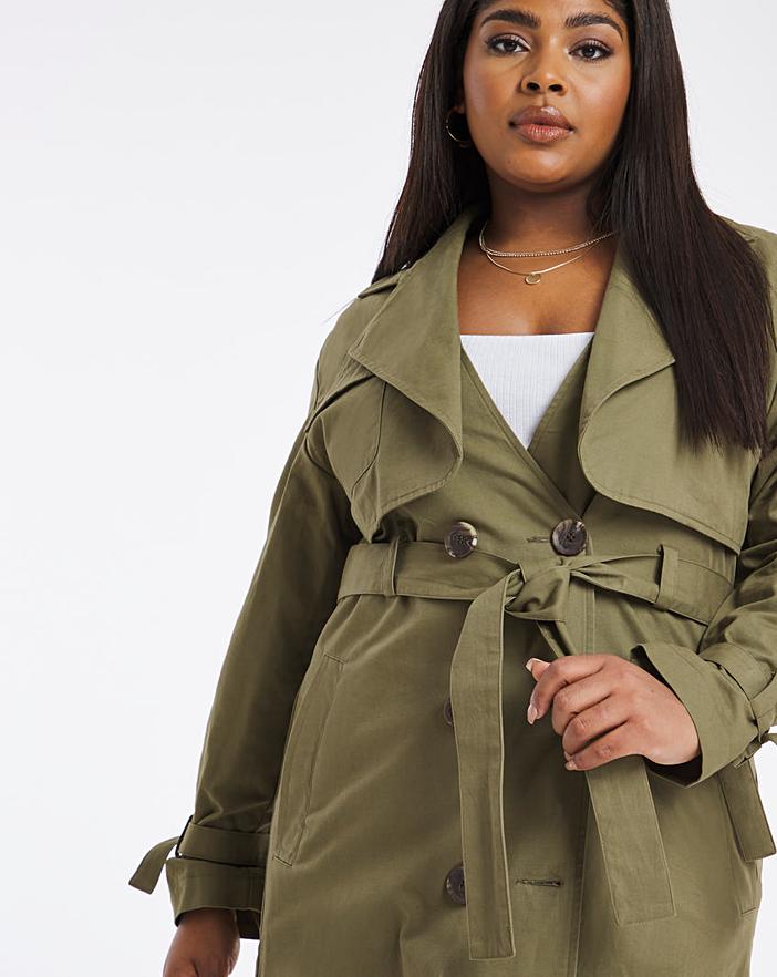 Oversized Relaxed Trench Coat | Simply Be