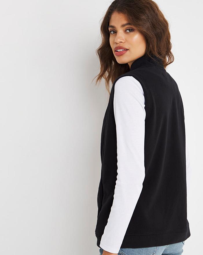 Black Fleece Gilet Fashion World