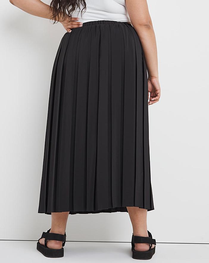 Box Pleat Midi Skirt | Simply Be