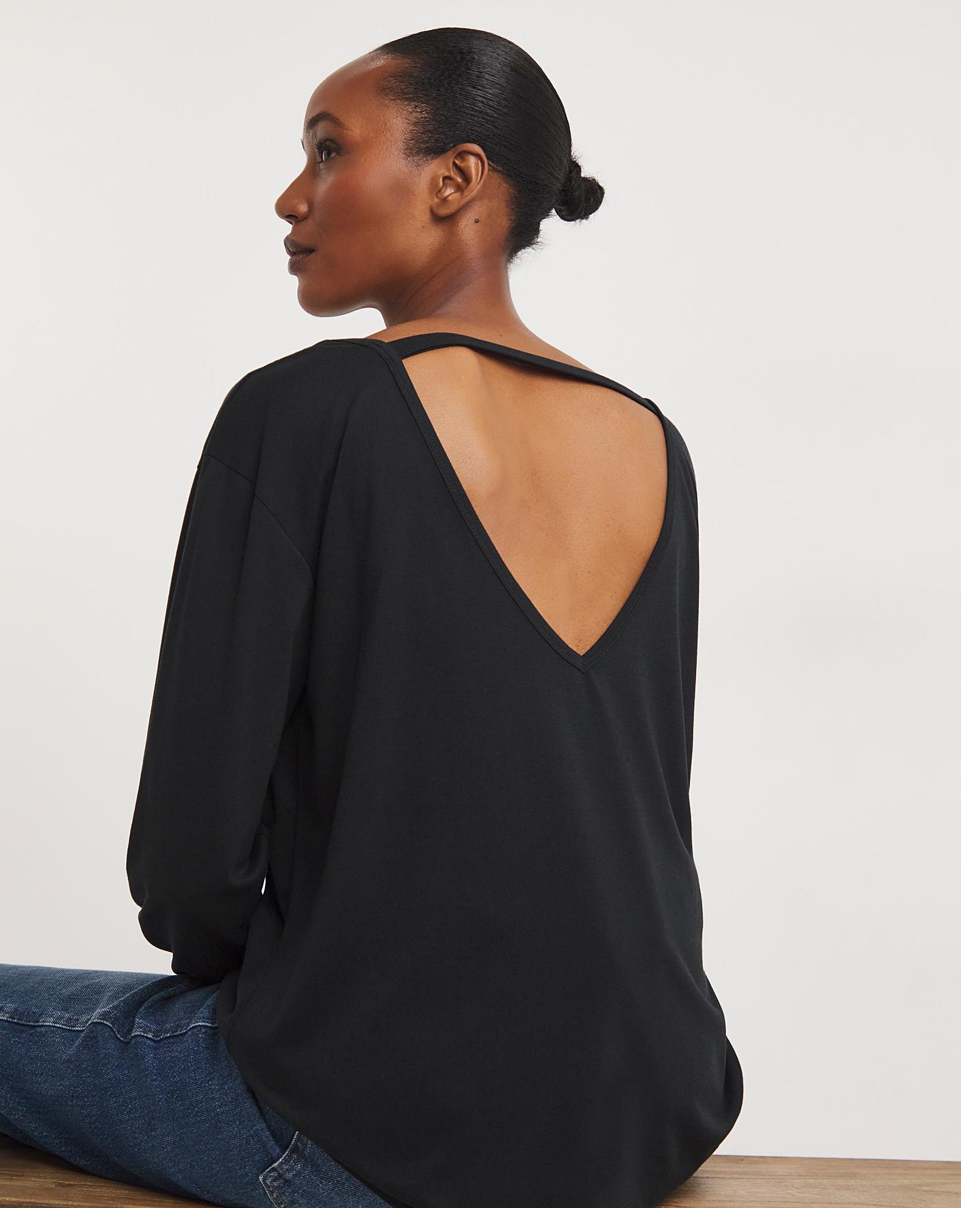 Cut Out Long Sleeve Top | J D Williams