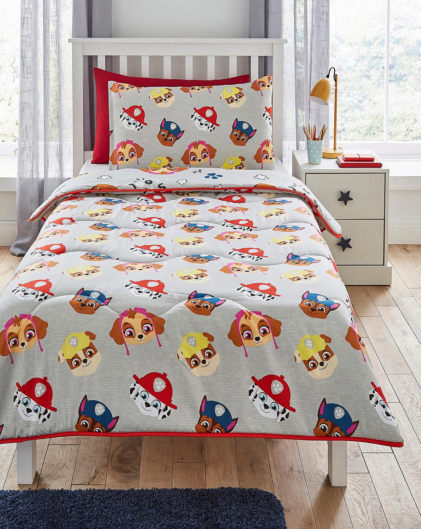 paw patrol coverless duvet