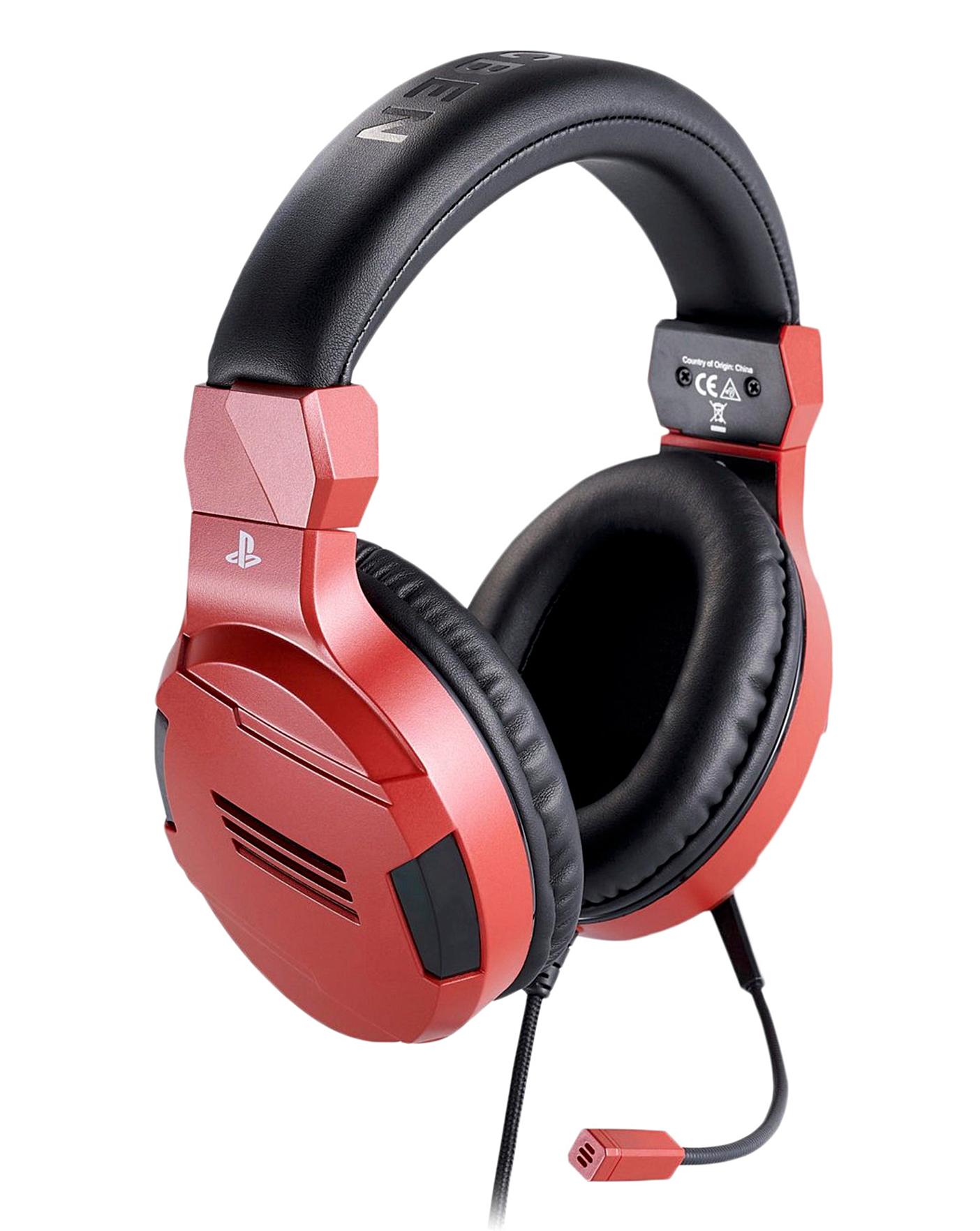 ps4 headset red