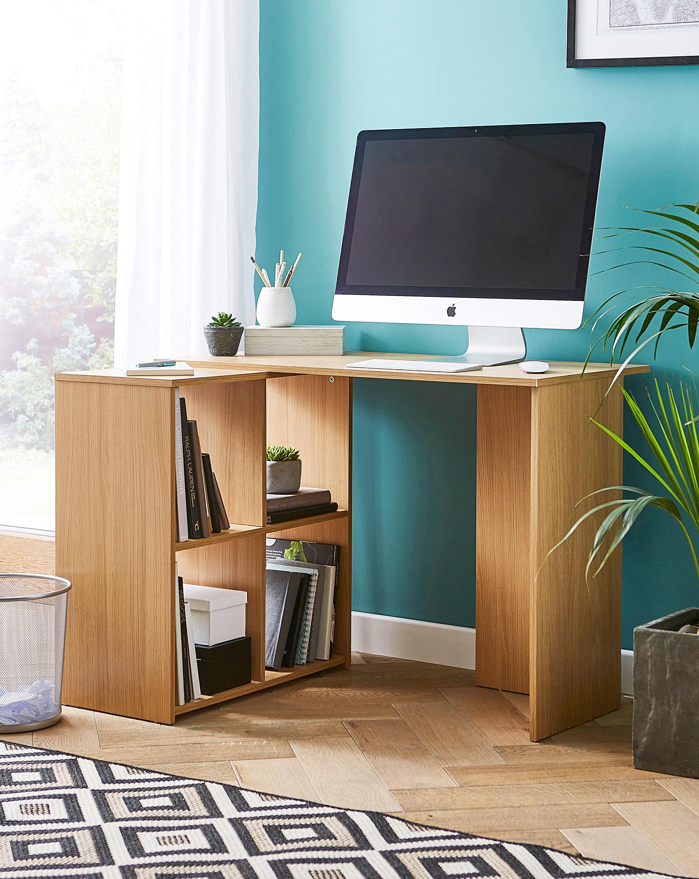 Chrysler Corner Desk With Storage Home Essentials