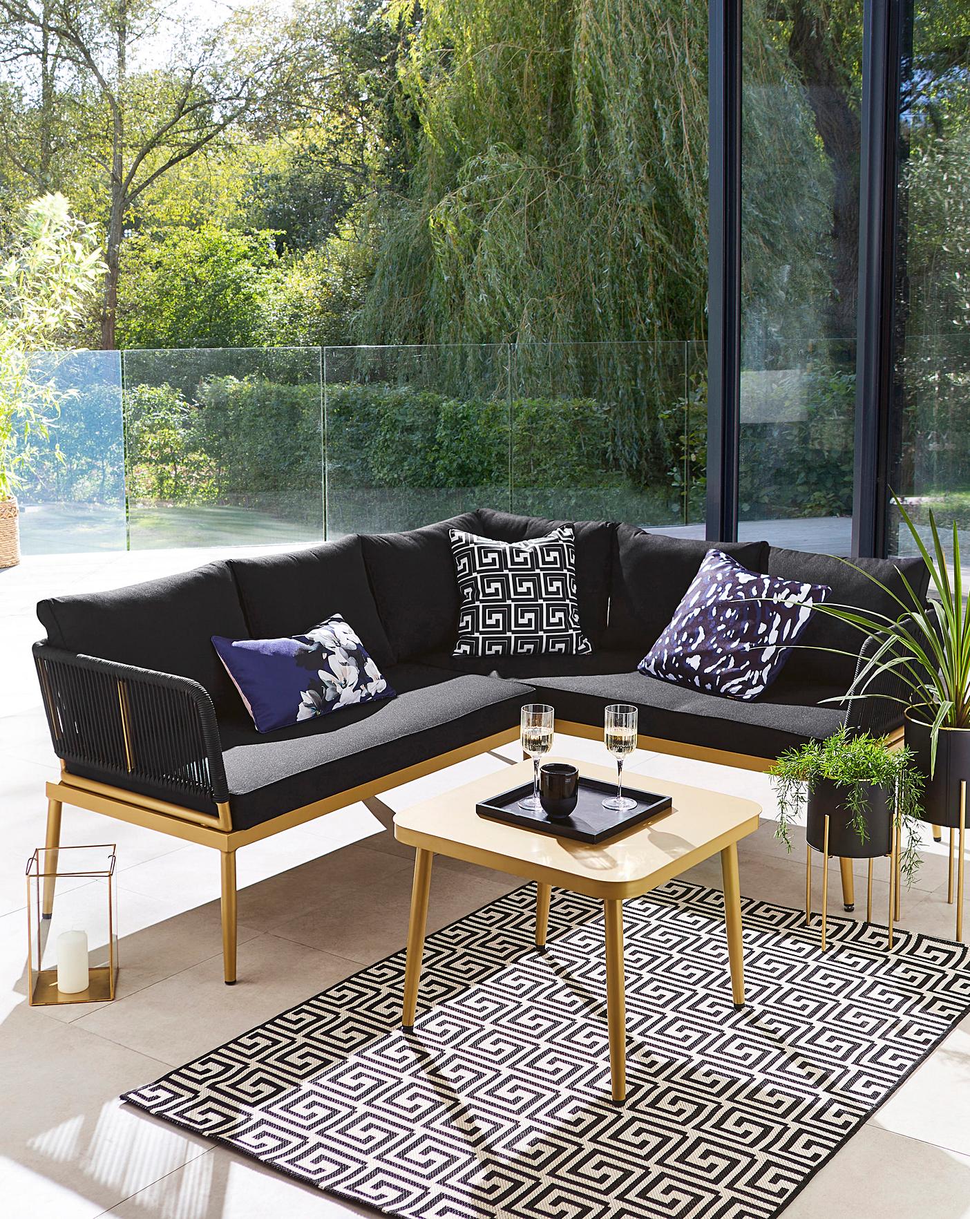 Joanna Hope Naya Corner Sofa Set | Fashion World