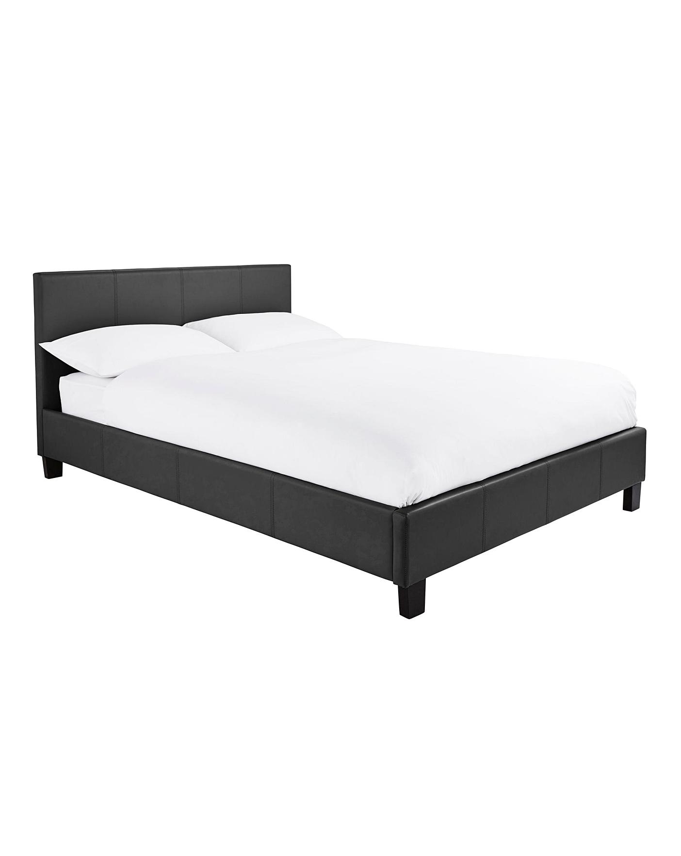 Hayden Faux Leather Bed Frame J D Williams