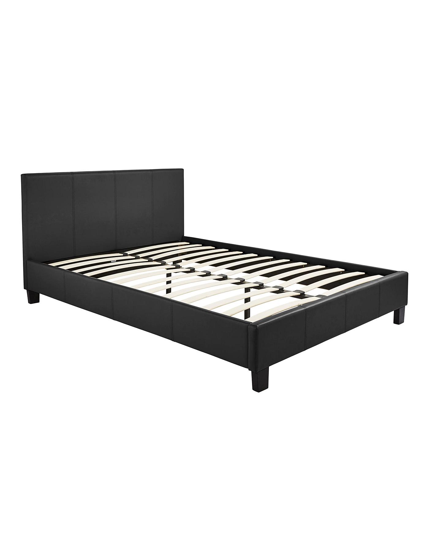 Hayden Faux Leather Bed Frame J D Williams