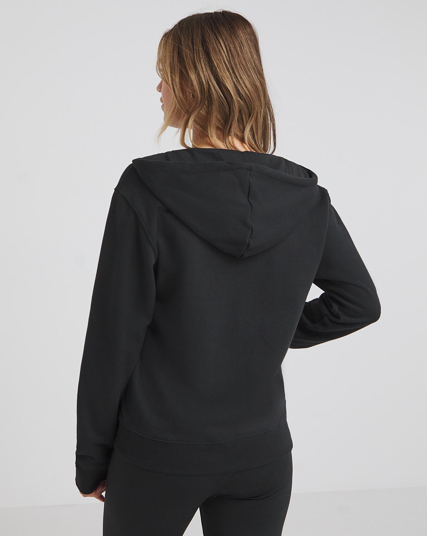 adidas Essentials Linear Full-Zip French Terry Hoodie - Black, Women's  Lifestyle