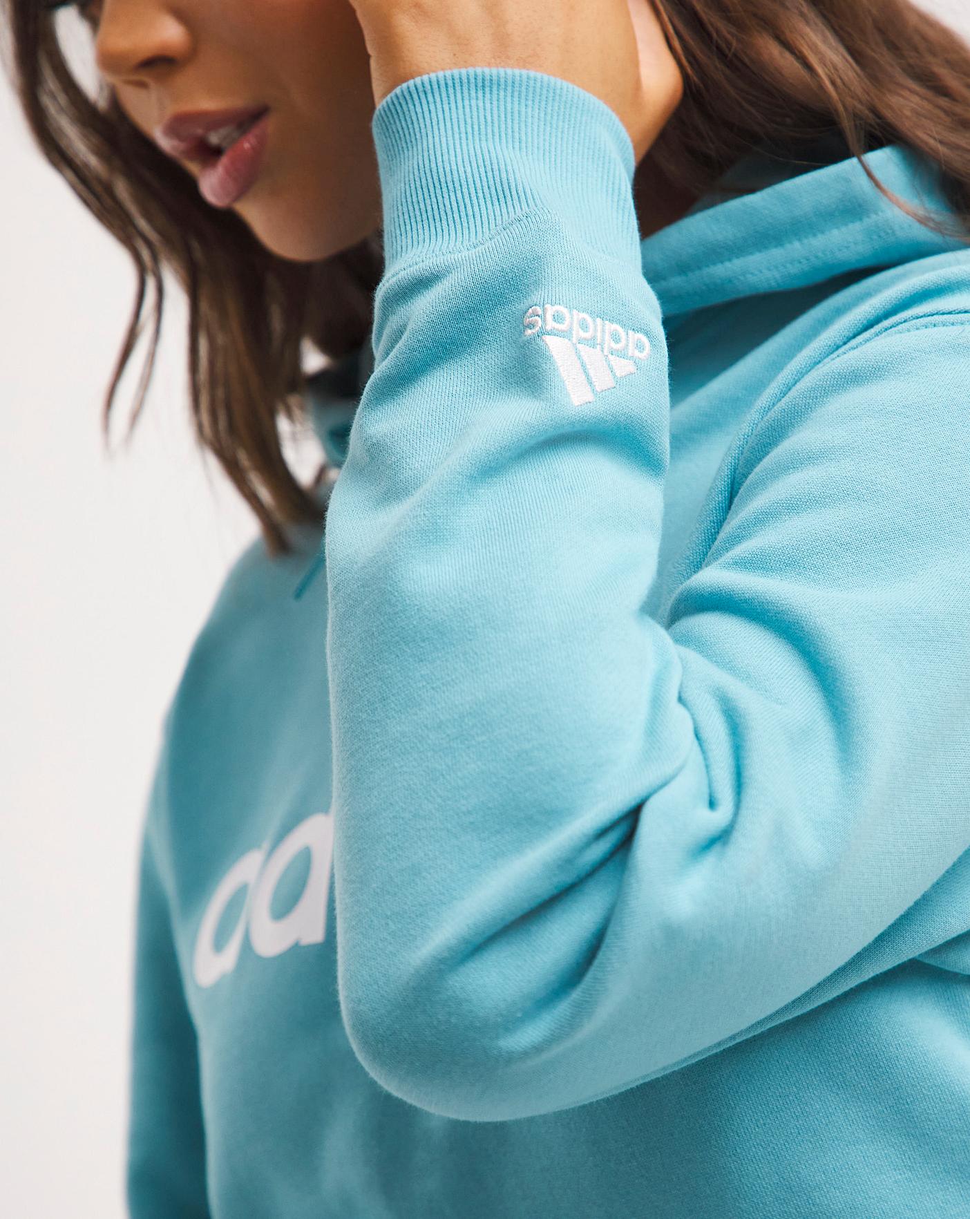 Mint adidas hoodie jacket sale