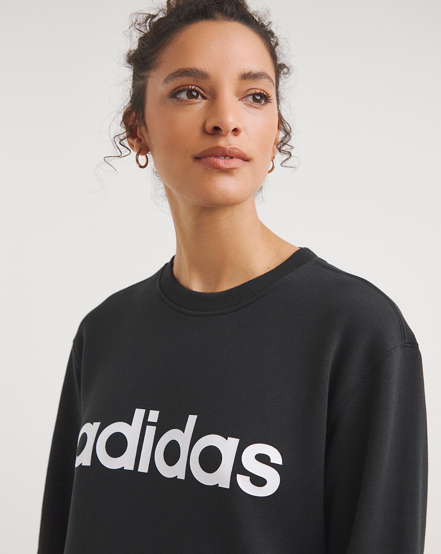 Adidas originals linear crew best sale neck sweatshirt