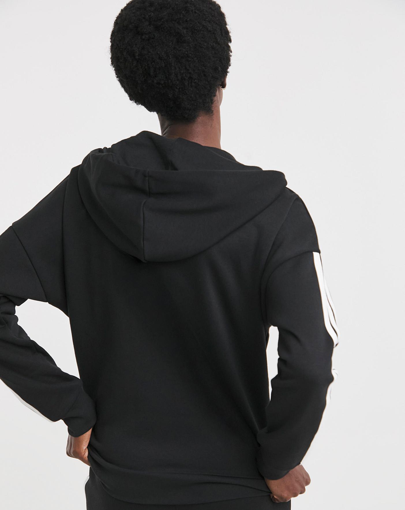 adidas 3 Stripes Fleece Hoodie | Oxendales adidas 3 Stripes Fleece Hoodie | Oxendales