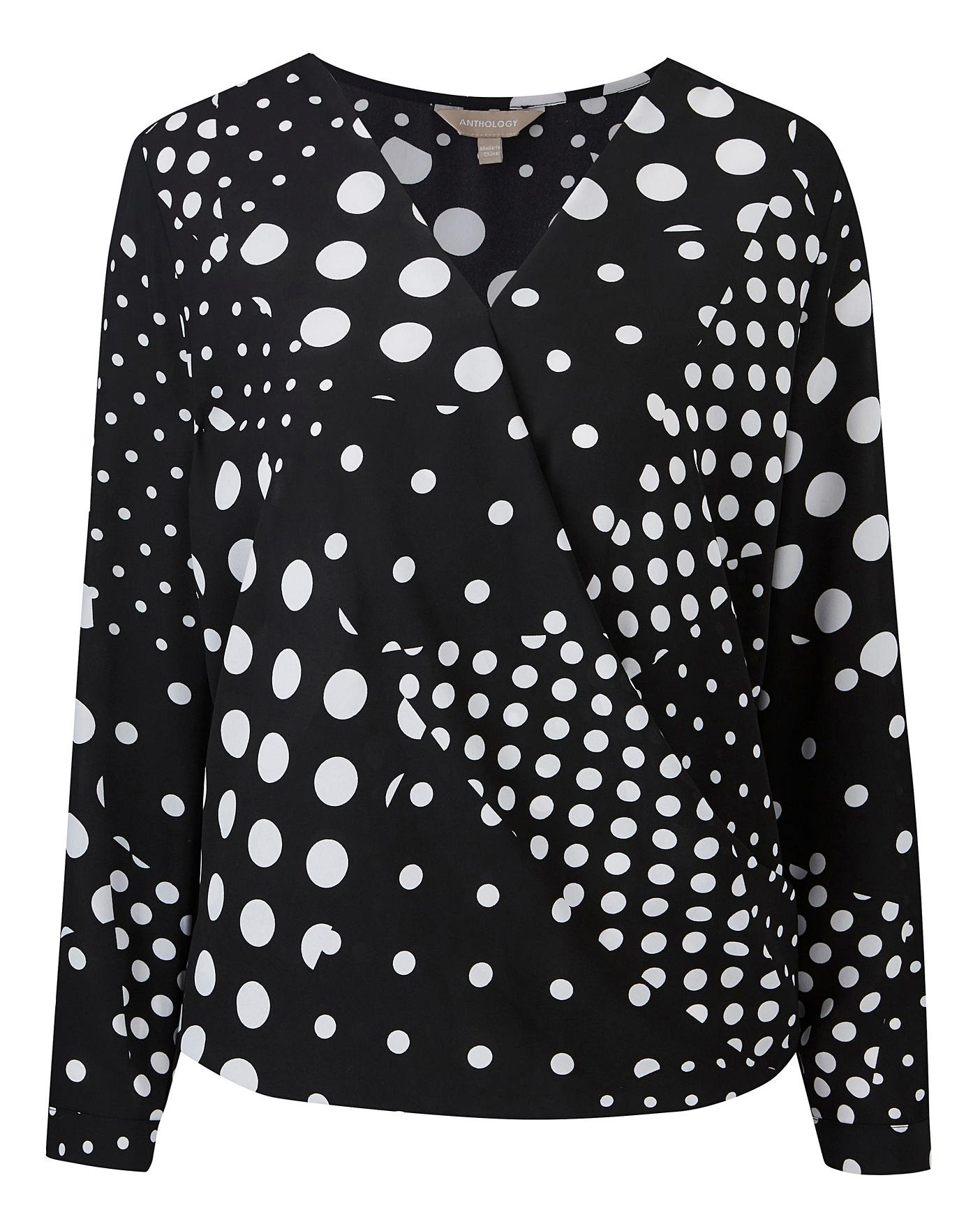 black spot blouse